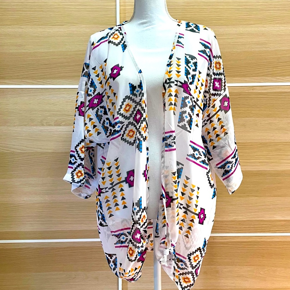 Sheer Beach Cover up Kimono